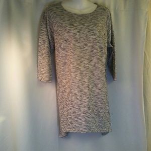 Heather Gray Soft Knit Tunic, 1x